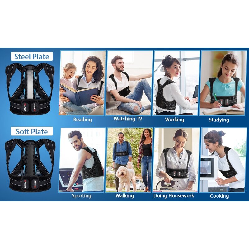Back Support Corrector Manufacturer - Improved Posture Adjustable Brace for Joint Support