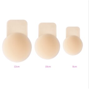 Silicone Bra Manufacturer - 100% Silicone Round Shape Sexy Push-Up Waterproof with Bra Buckle