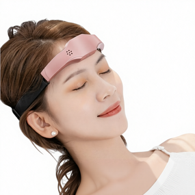 Head Massager Manufacturer - Smart Sleep Aid with Hot Compress Portable Wireless Microcurrent EMS Model 608