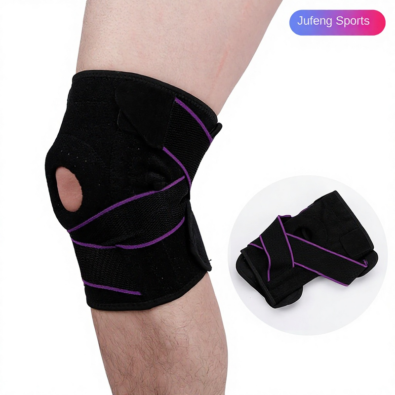 Knee Pads Manufacturer - Sports Strap Eight-character Pressurized Silicone for Running Basketball Cycling
