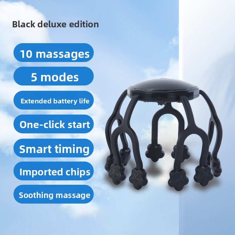 Head Massager Manufacturer - New Octopus Intelligent Multi-touch Vibration TMS Stress Relief Model 902