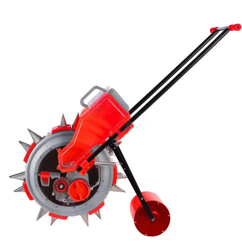 Seeder Fertilizer Machine Manufacturer - Dual-Use Hand-Pushed for Corn Soybean Peanut Reversible Gear 1 Row