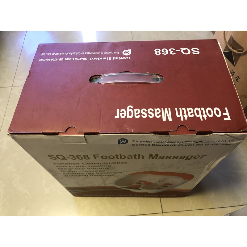 Foot Massager Manufacturer - Infrared Heating Timing Control ABS Roller Bubble Spa for Therapy