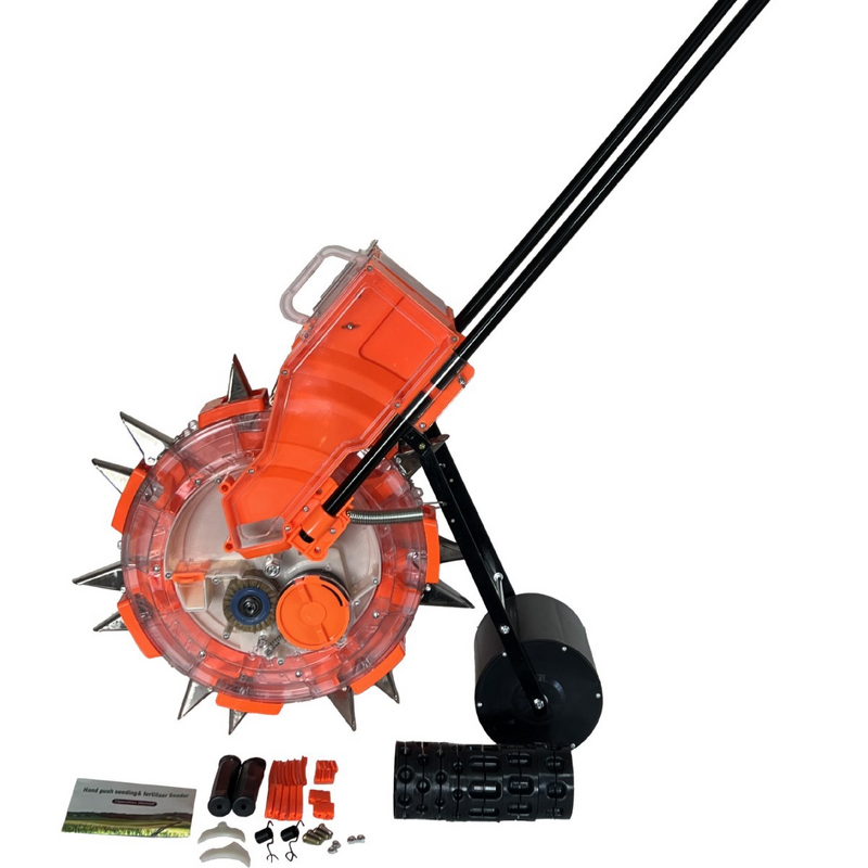 Seeder Fertilizer Machine Manufacturer - Dual-Use Hand-Pushed for Corn Soybean Peanut Reversible Gear 1 Row