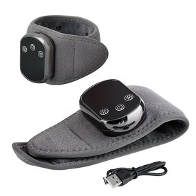 Cordless Wrist Massager - 3-Level Vibration 5-Temp 30-Minute Timer 1800mAh