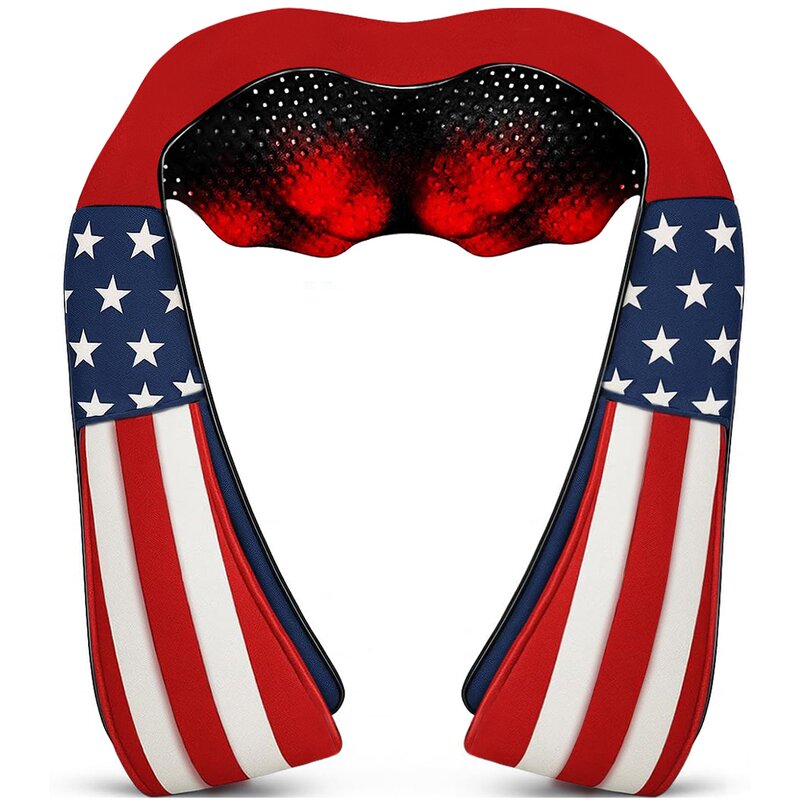 Cordless 4D Massage Pillow - YoooJOY Rechargeable Shiatsu Heat Pain Relief