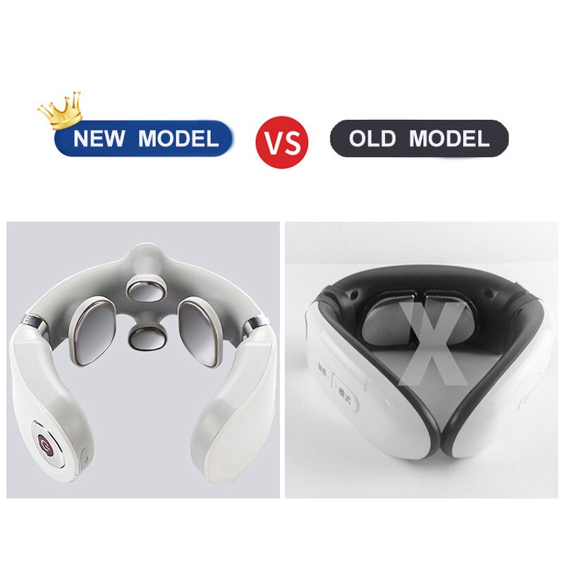 2026 4D Neck Massager - U-Shape EMS Heating Compression Cervical Kneader