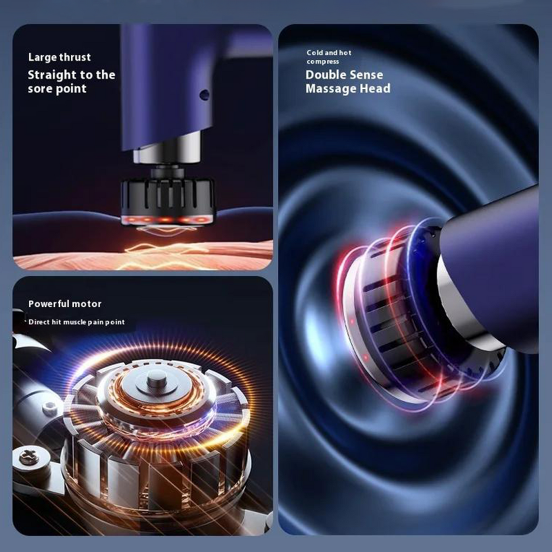 Mini Massage Gun - 2026 Wireless 9-Speed 9-Head Muscle Relaxation Device