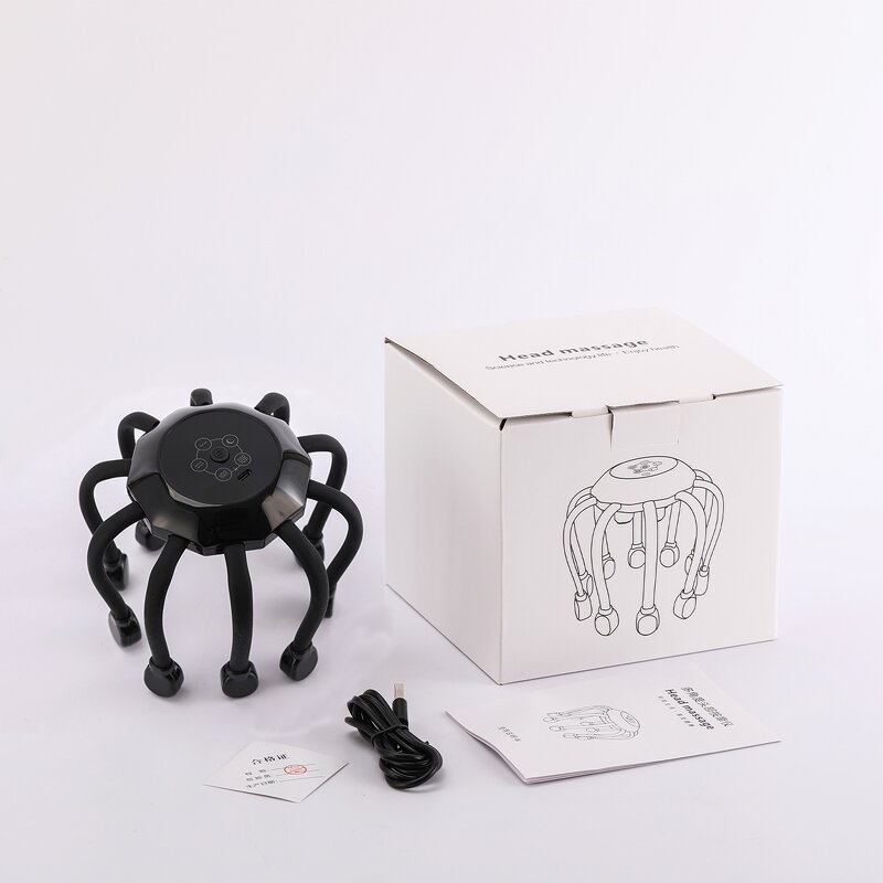 2024 Octopus Head Massager - 10 Claw Silicone Scalp Fatigue Relief Device