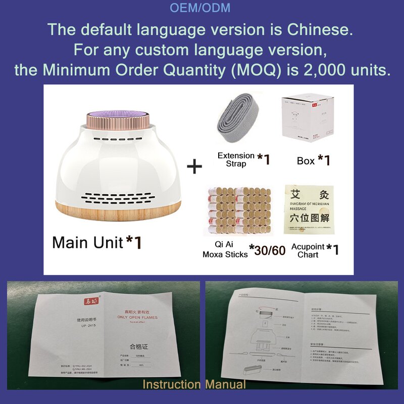 Smart Moxibustion Massager - Smokeless Moxa Stick Meridian Heating Therapy Tool