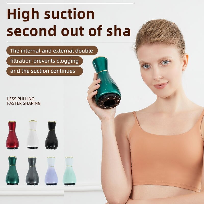 Electric Cupping Massager - ABS Vacuum Gua Sha Microcurrent Body Health Tool