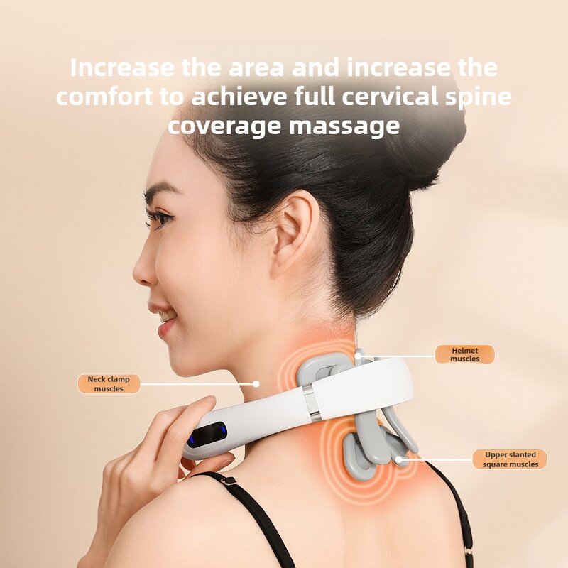 2026 U-Shaped Neck Massager - 4D Shiatsu Heat Portable Travel Home Office