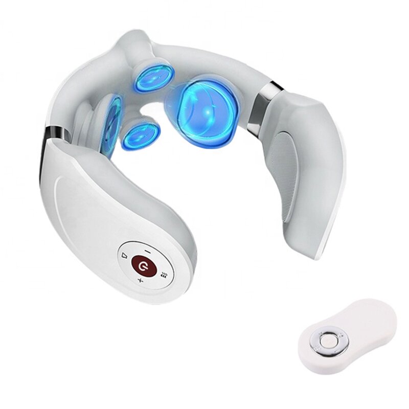 2026 Neck Massager - EMS TENS Pulse Shiatsu Heat Portable Shoulder Relief