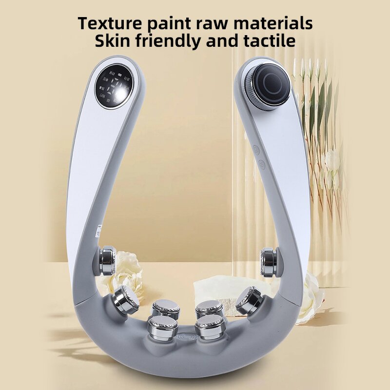 EMS Neck Massager - 10 Mode 4 Level Cordless Heating Cervical Traction 1000mAh