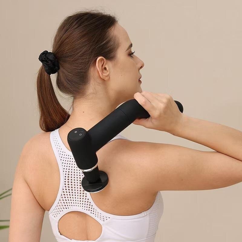 Sport Massage Gun - Heating Cooling Metal Head Extended Handle Therapy Tool