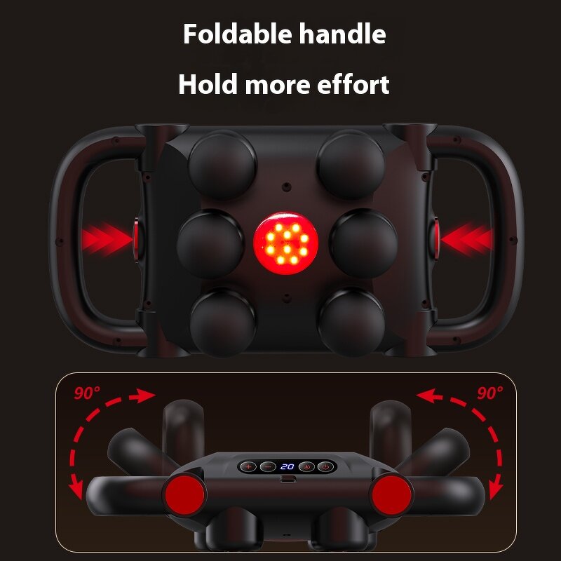 6-Head Fascia Gun - Multifunctional Cordless 20-Speed Thermotherapy Tool