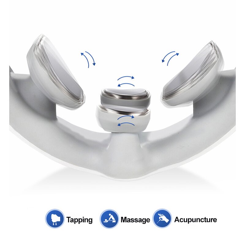 2026 Neck Massager - EMS TENS Pulse Shiatsu Heat Portable Shoulder Relief