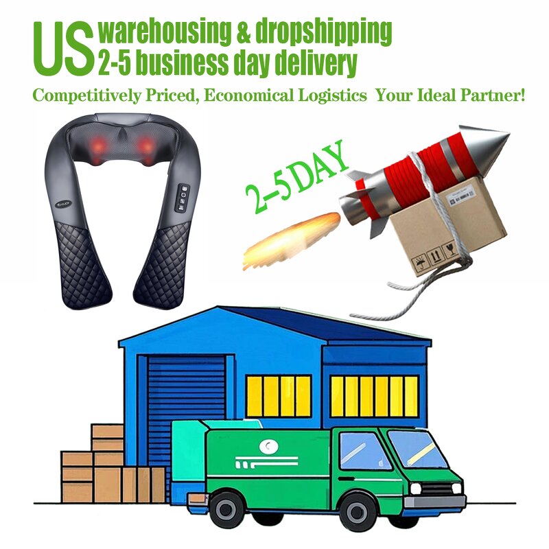 Neck Shoulder Massage Shawl - Heating Vibration Adjustable Intensity Pain Relief