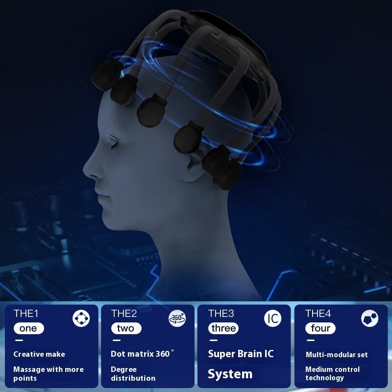 Octopus Scalp Massager - 20 Claw Infrared Physiotherapy Head Vibration Tool