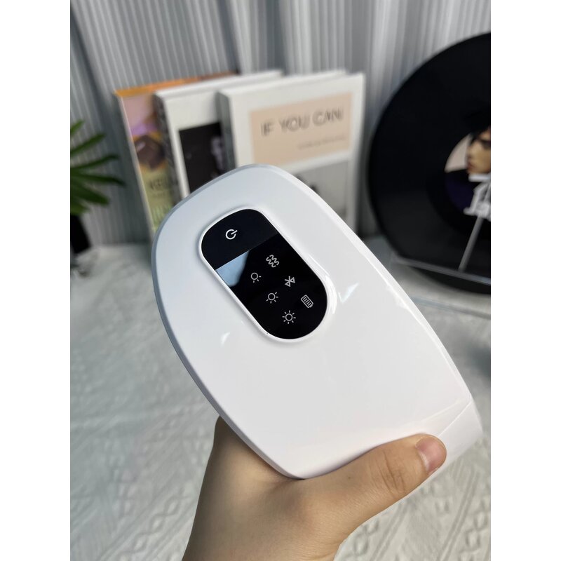 Digital Eye Massager - Small Portable Wireless Heated Vibrating Music Tool