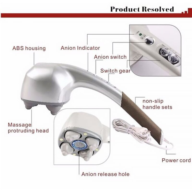 2026 Back Massage Hammer - Four Head Infrared Physiotherapy Electric Tool