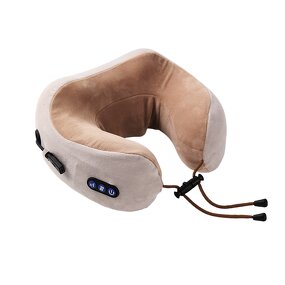 Smart Massage Pillow - U-Shaped Portable Heat Vibration Hot Compress Relief