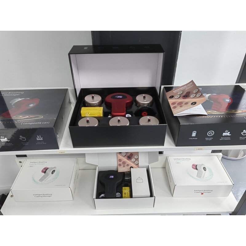 Electric Cupping Machine - 2025 Red Blue Light Disinfection Back Pain Relief