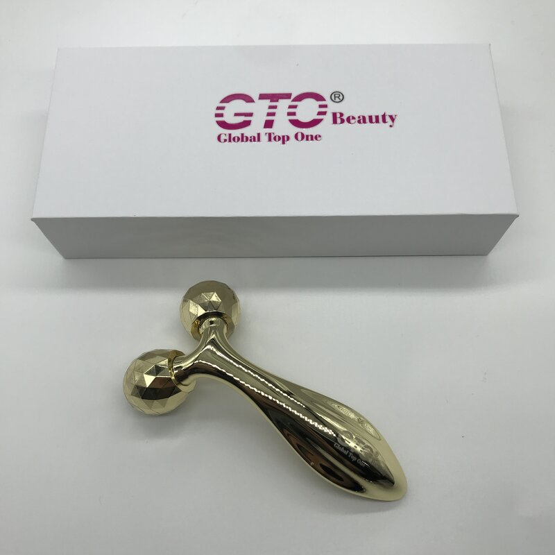 Massage Roller Manufacturer - GTO 3D Handheld Facial Mini Totally Metal for Skin Lifting