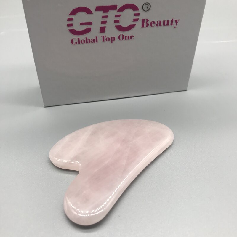 Guasha Stone Manufacturer - Pink Rose 100% Quartz Jade A+