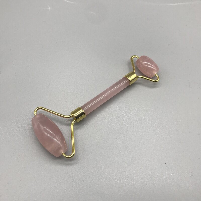 Facial Massage Roller Manufacturer - Handheld Rose Quartz Beauty Jade Roller 3A with Gift Box