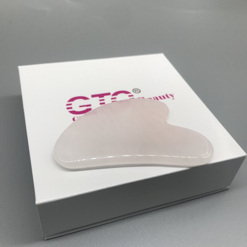 Guasha Stone Massager Manufacturer - Rose Quartz Heart
