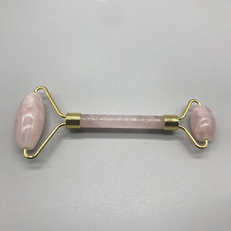 Facial Massage Roller Manufacturer - Handheld Rose Quartz Beauty Jade Roller A+ with Gift Box