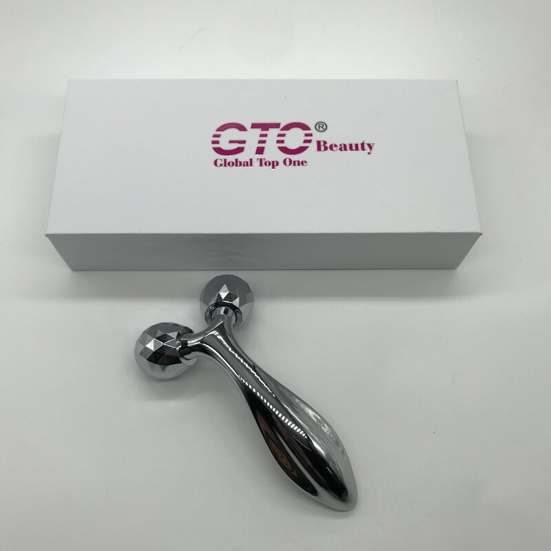 Massage Roller Manufacturer - GTO 3D Handheld Facial Mini Totally Metal for Skin Lifting