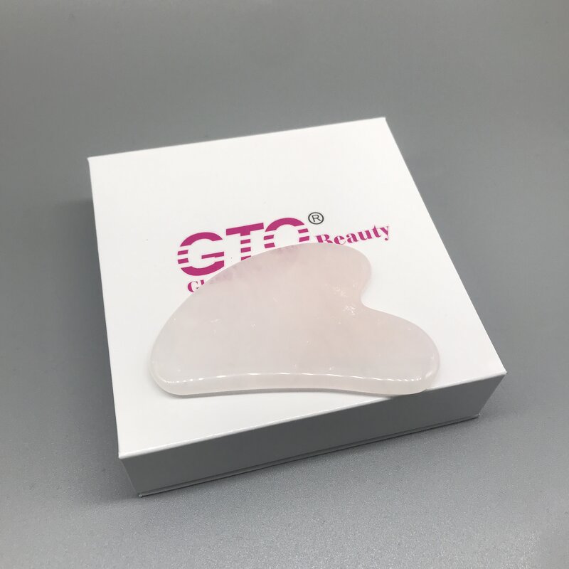 Guasha Stone Massager Manufacturer - Rose Quartz Heart