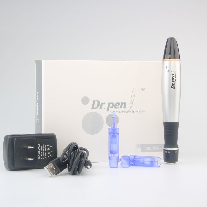 Derma Pen Manufacturer - Dr Pen A1 Silver Micro Needle Pen for Face Hair Regrowth & OEM ODM