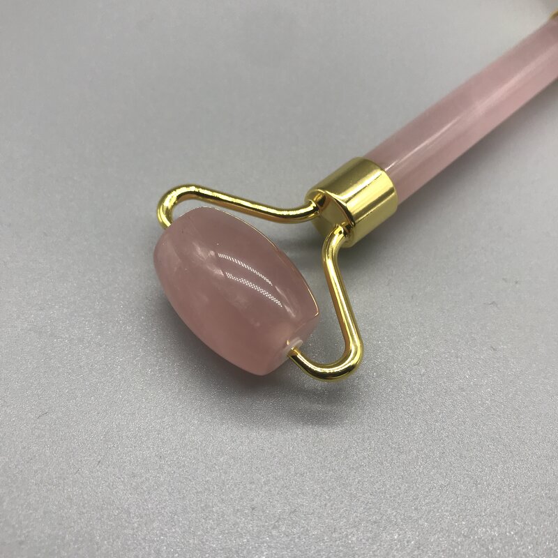 Facial Massage Roller Manufacturer - Handheld Rose Quartz Beauty Jade Roller 3A with Gift Box