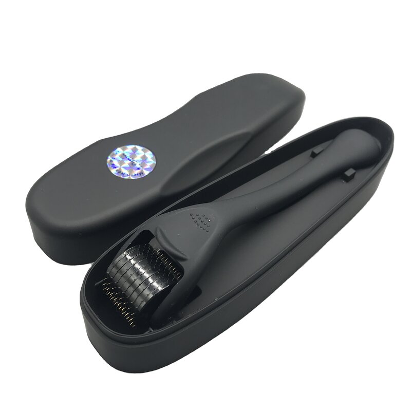 Derma Roller Manufacturer - Matte Black 0.5mm 192 Needle for Hair Beard Care