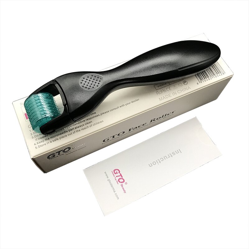 Derma Roller Manufacturer - Personalised Stainless Steel Real 1.5mm 0.5mm Black for Hair Beard Growth