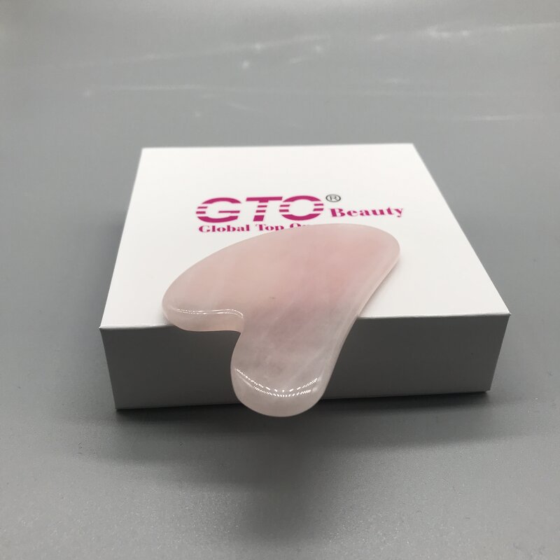 Guasha Stone Manufacturer - Pink Rose 100% Quartz Jade A+