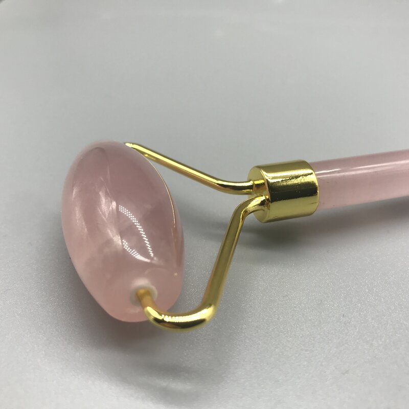 Facial Massage Roller Manufacturer - Handheld Rose Quartz Beauty Jade Roller 3A with Gift Box