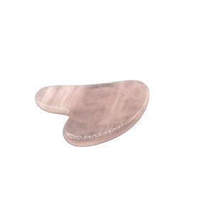 Guasha Stone Massager Manufacturer - Pink Rose Quartz Heart 3A