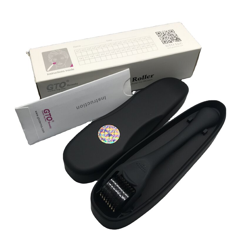 Derma Roller Manufacturer - Matte Black 0.5mm 192 Needle for Hair Beard Care