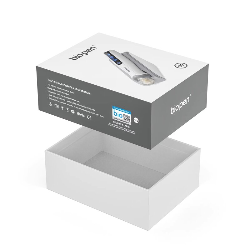 Derma Pen Manufacturer - 2024 New Wireless Bio Pen Q2 EMS LED Blue Red Light 0-1.5mm & OEM