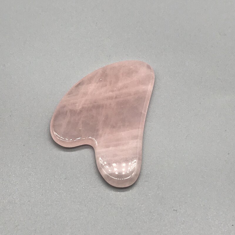 Guasha Stone Massager Manufacturer - Rose Quartz Heart for Face Body & OEM ODM