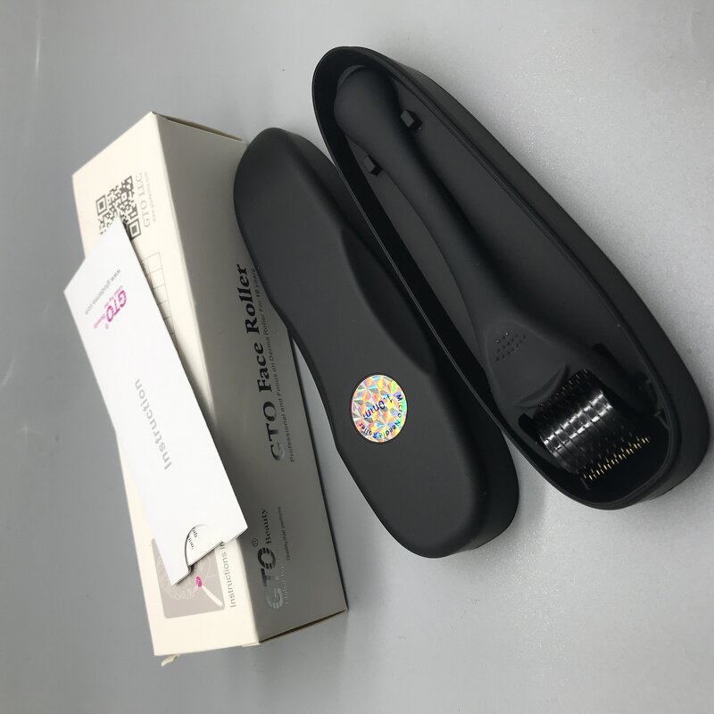 Derma Roller Manufacturer - Matte Black 0.5mm 192 Needle for Hair Beard Care