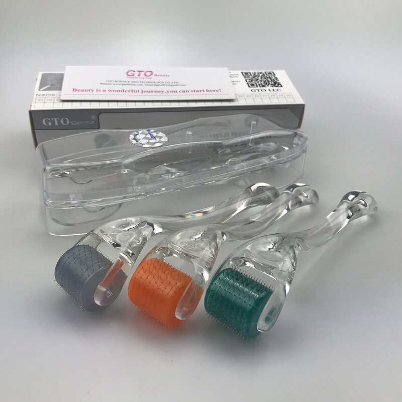 Derma Roller Manufacturer - OEM 192 Real Round Needles Titanium Roller 1.0mm for Hair Regrowth