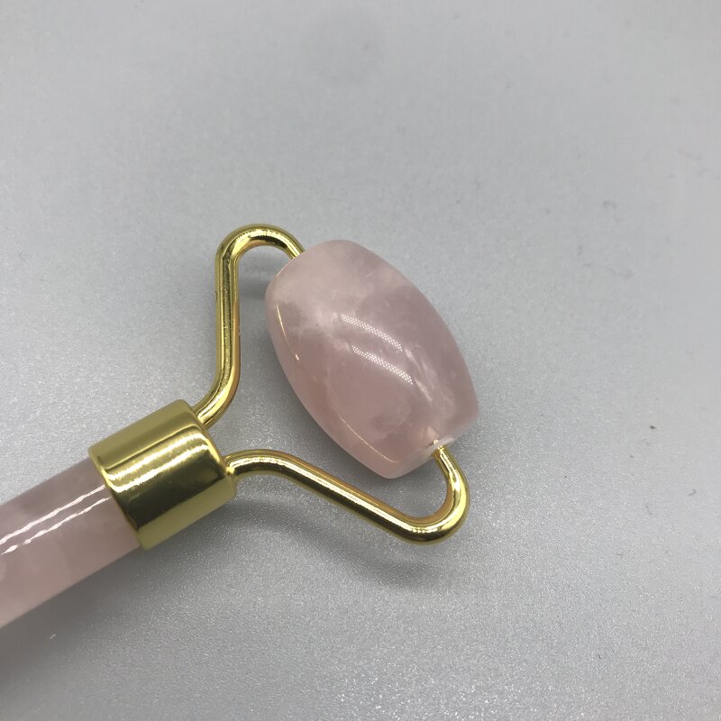 Facial Massage Roller Manufacturer - Handheld Rose Quartz Beauty Jade Roller A+ with Gift Box