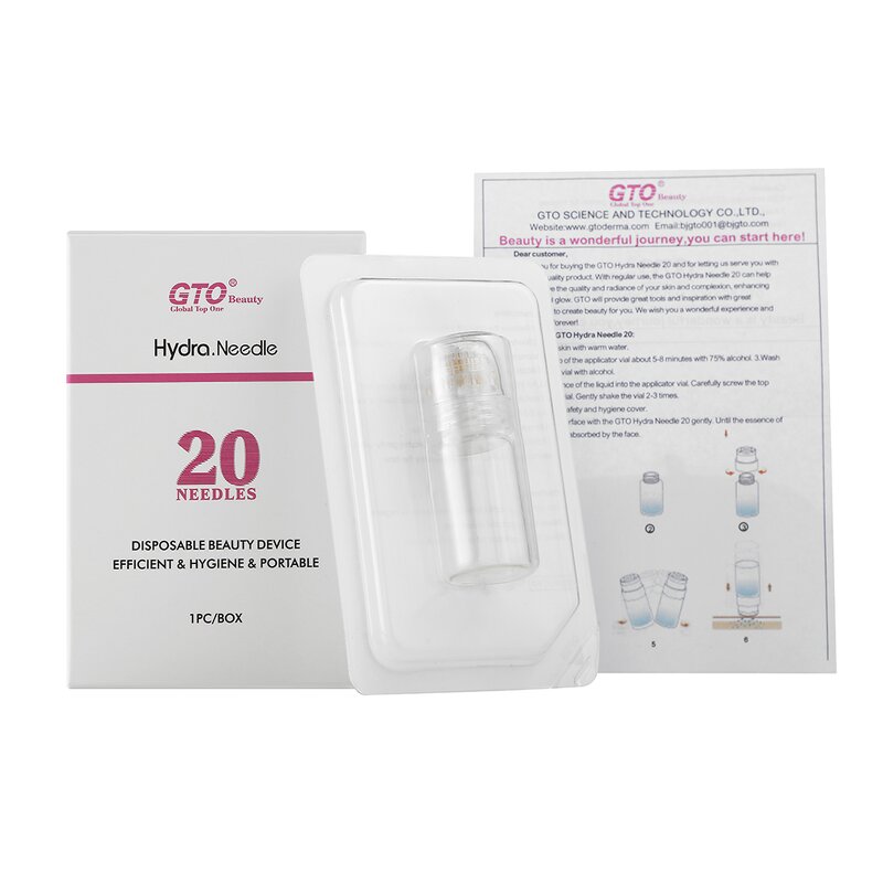 Hydra Needle Stamp Manufacturer - 0.5mm 20 Needles for Hair Beard Regrowth Scar Wrinkle Removal & OEM