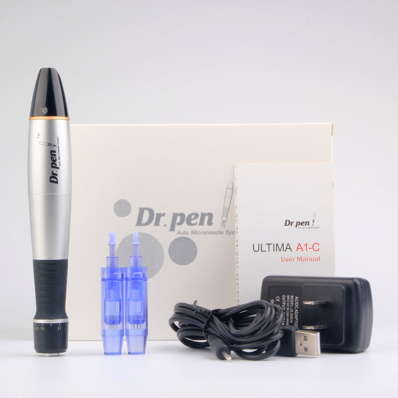 Derma Pen Manufacturer - Dr Pen A1 Silver 1.0mm 1.5mm 0.5mm for Face Hair Regrowth & OEM