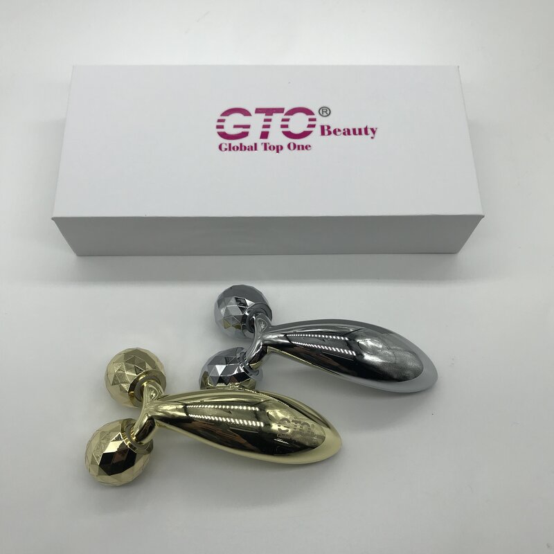 Facial Massage Roller Manufacturer - OEM ODM GTO 3D Handheld Small Totally Metal for Skin Lifting